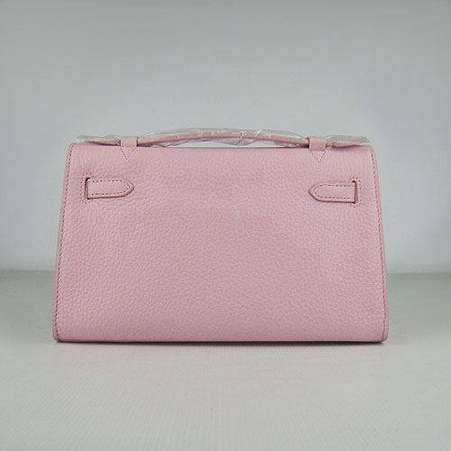 AAA Hermes Kelly 22 CM France Leather Handbag Pink H008 On Sale - Click Image to Close